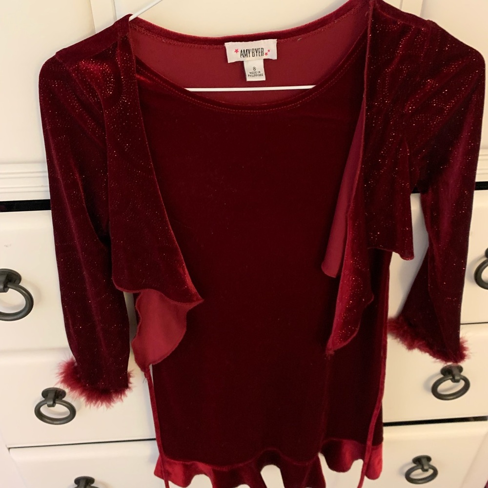 Size 8 red winter dress!